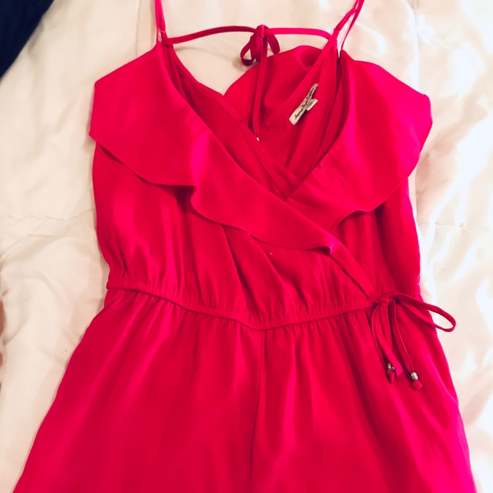 Hot pink romper